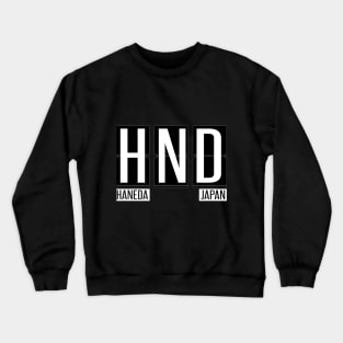 HND - Haneda Japan Souvenir or Gift Shirt Apparel Crewneck Sweatshirt